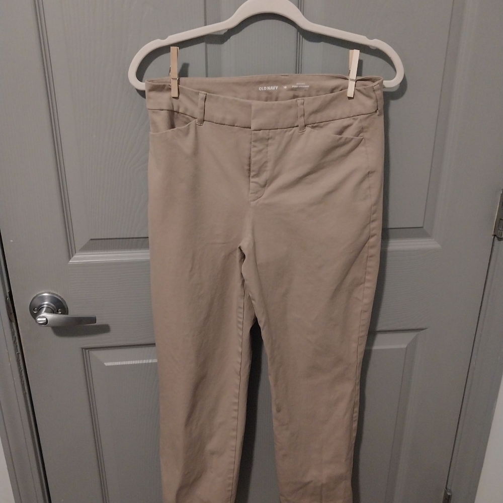 Old Navy Khaki High Rise Pants